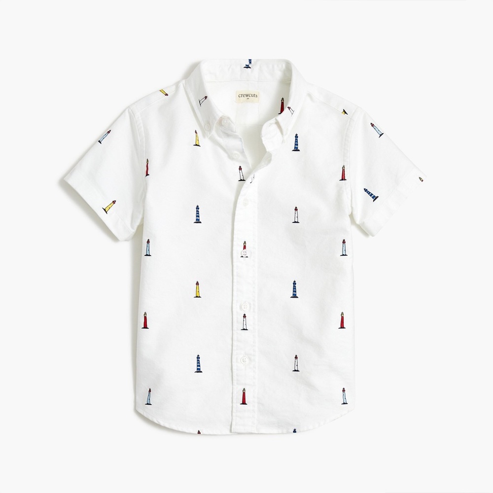 COPY - I. Crew Lighthouse Short Sleeve Buttondown